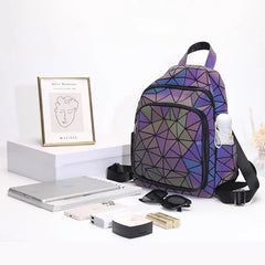 Geometric Diamond Backpack-FCX