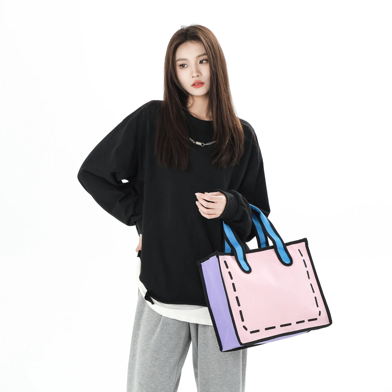 Cute Canvas Tote bag-FCX