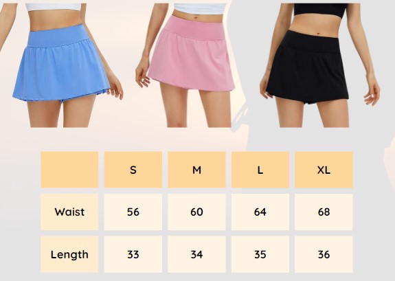 High Waist Skirt short-FCX