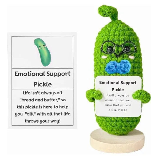 Emotional Support Pickle, Fun Motivation Pickle for Friends