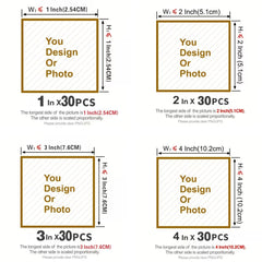 30x Custom UV DTF Stickers, Weather - Resistant, Glossy, 30 Pcs (Instant Application) - FCX