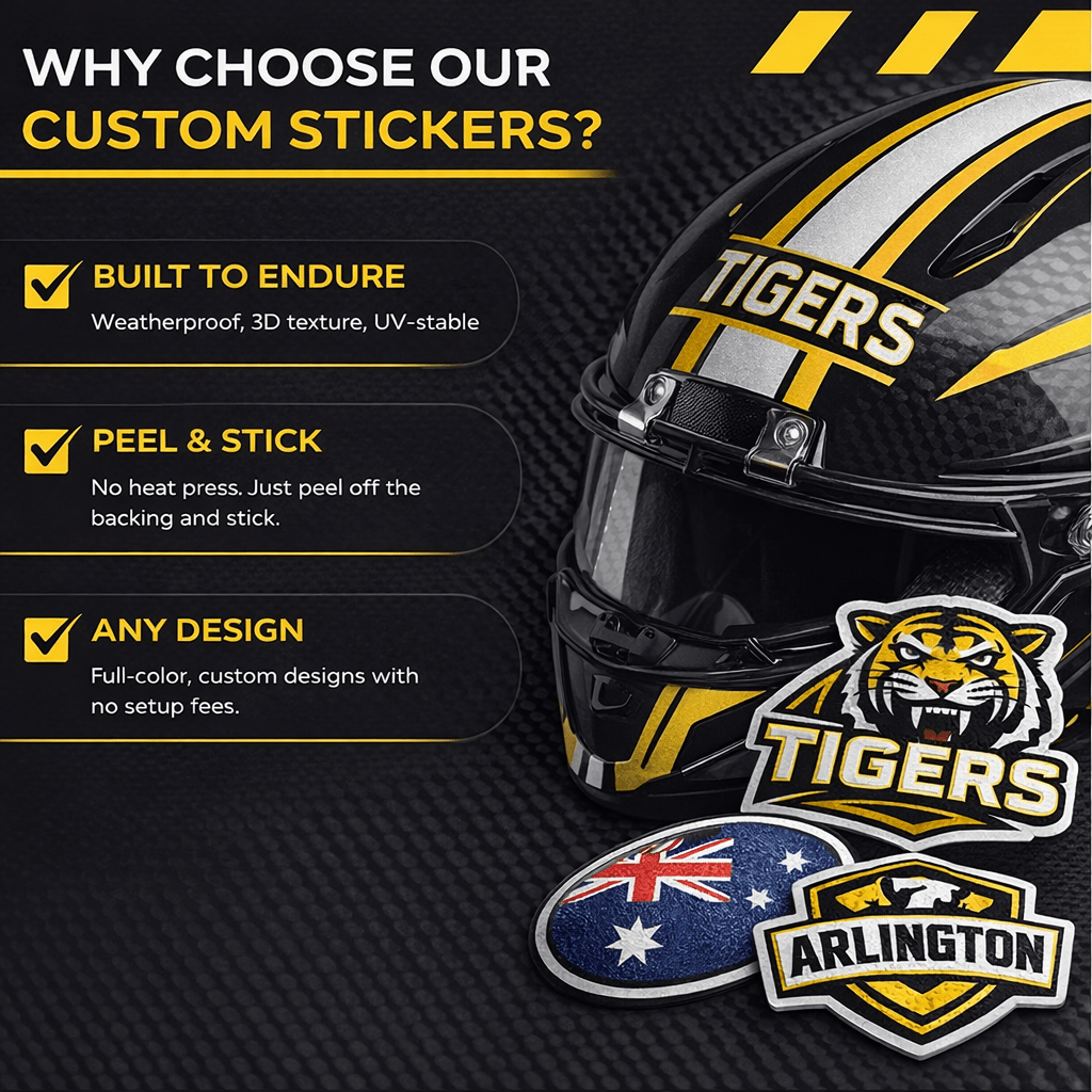 30x Custom UV DTF Stickers, Weather - Resistant, Glossy, 30 Pcs (Instant Application) - FCX