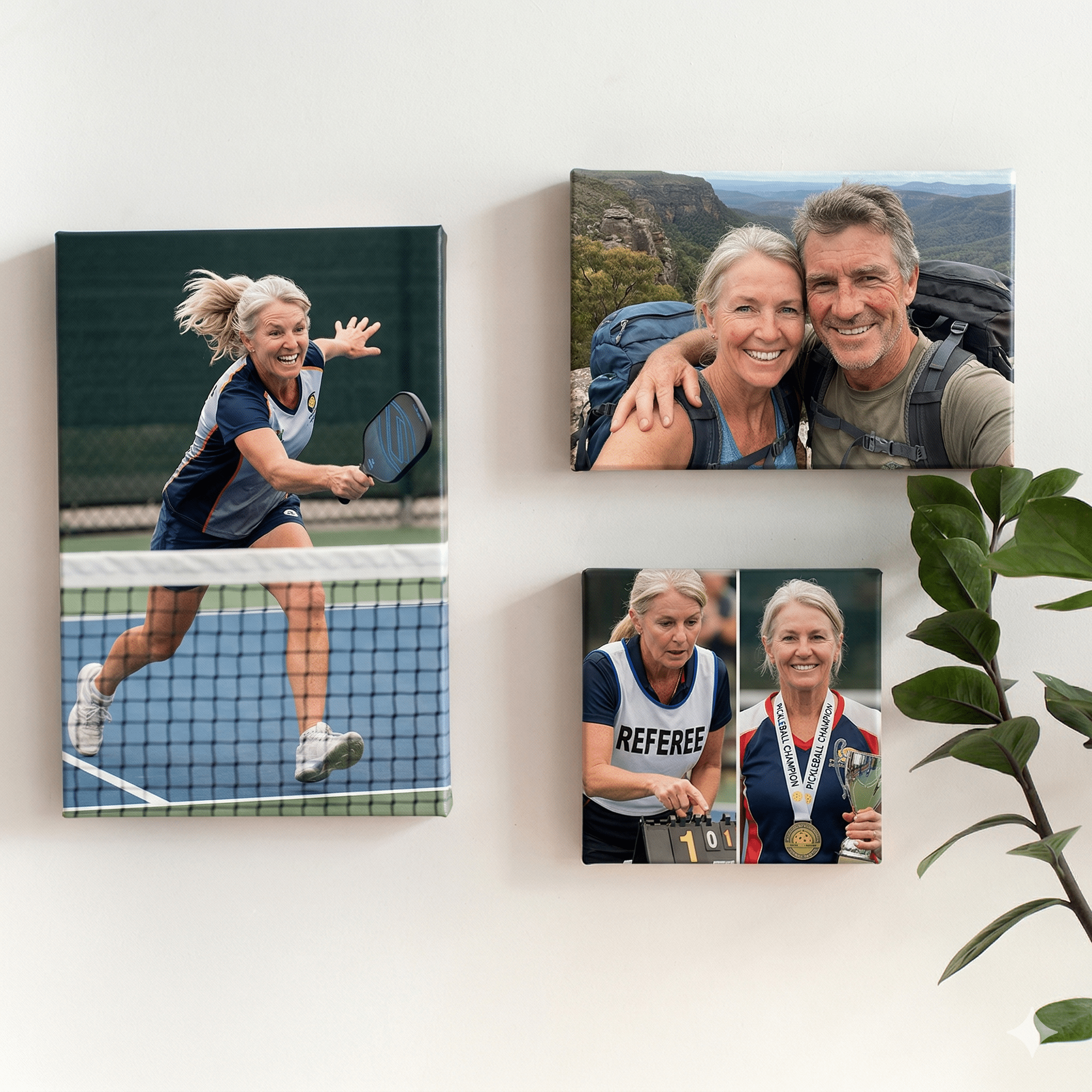 3x Personalised Sports Action Canvas Set | Custom MVP Gallery Wall & Team Highlight Frames (Copy) - FCX