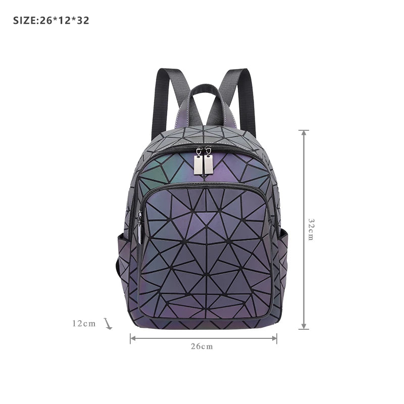 Geometric Diamond Backpack