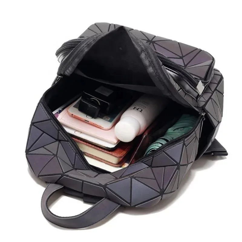 Geometric Diamond Backpack