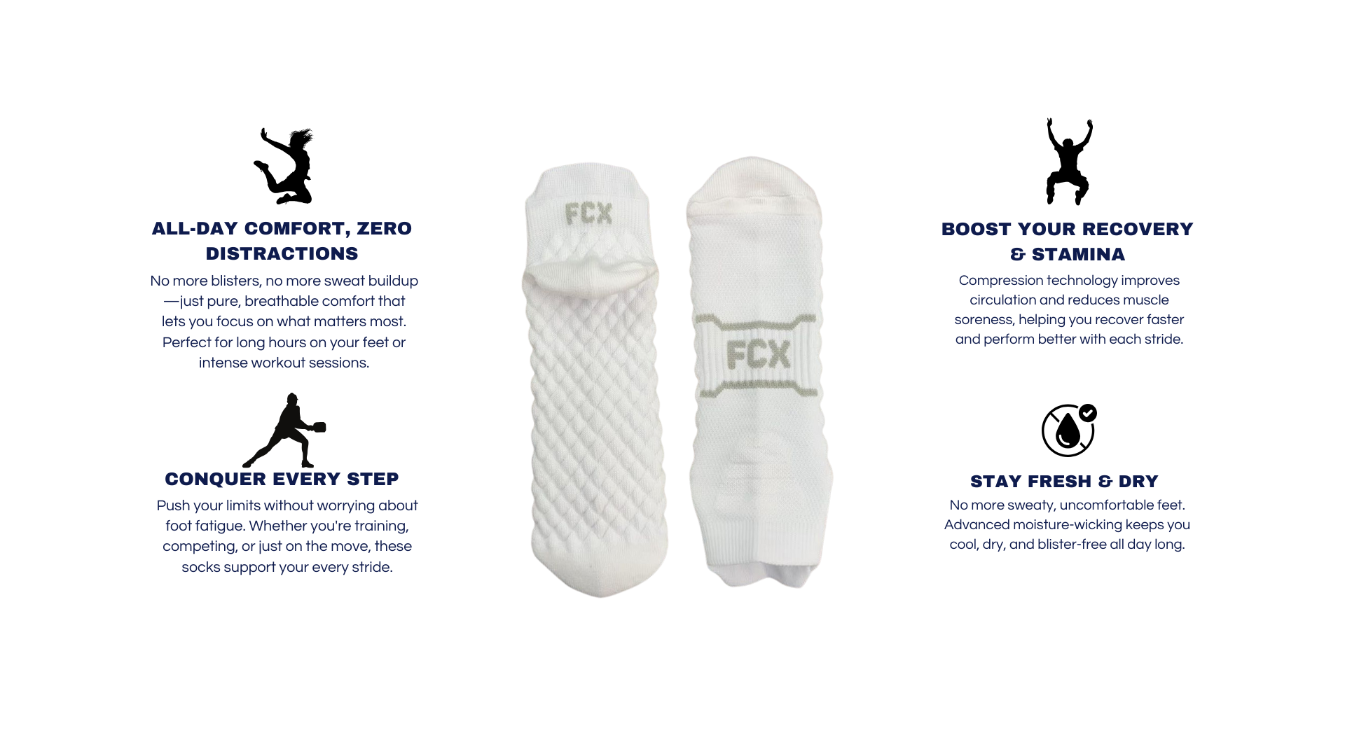 BübblPro Performance Unisex Pickleball Socks