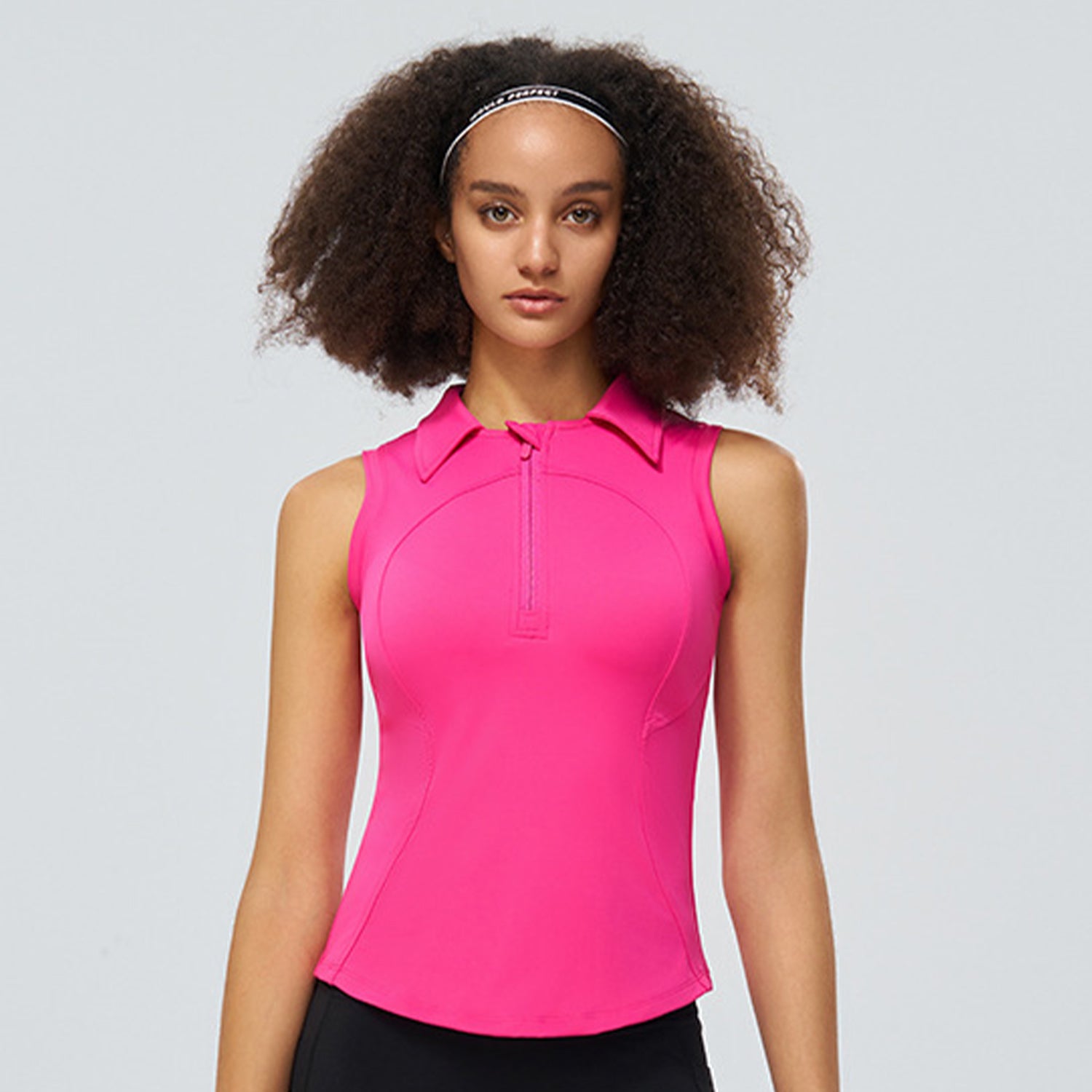 Polo Collar Sports Tank Top