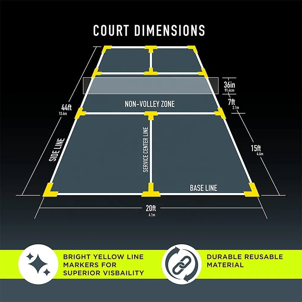Eco TPE Pickleball Court Boundary Marking Set - FCX