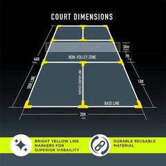 Eco TPE Pickleball Court Boundary Marking Set - FCX