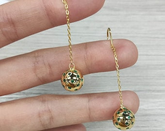 Pickleball Drop Earrings-FCX