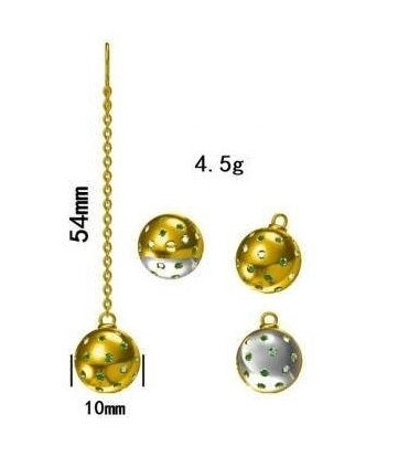 Pickleball Drop Earrings-FCX