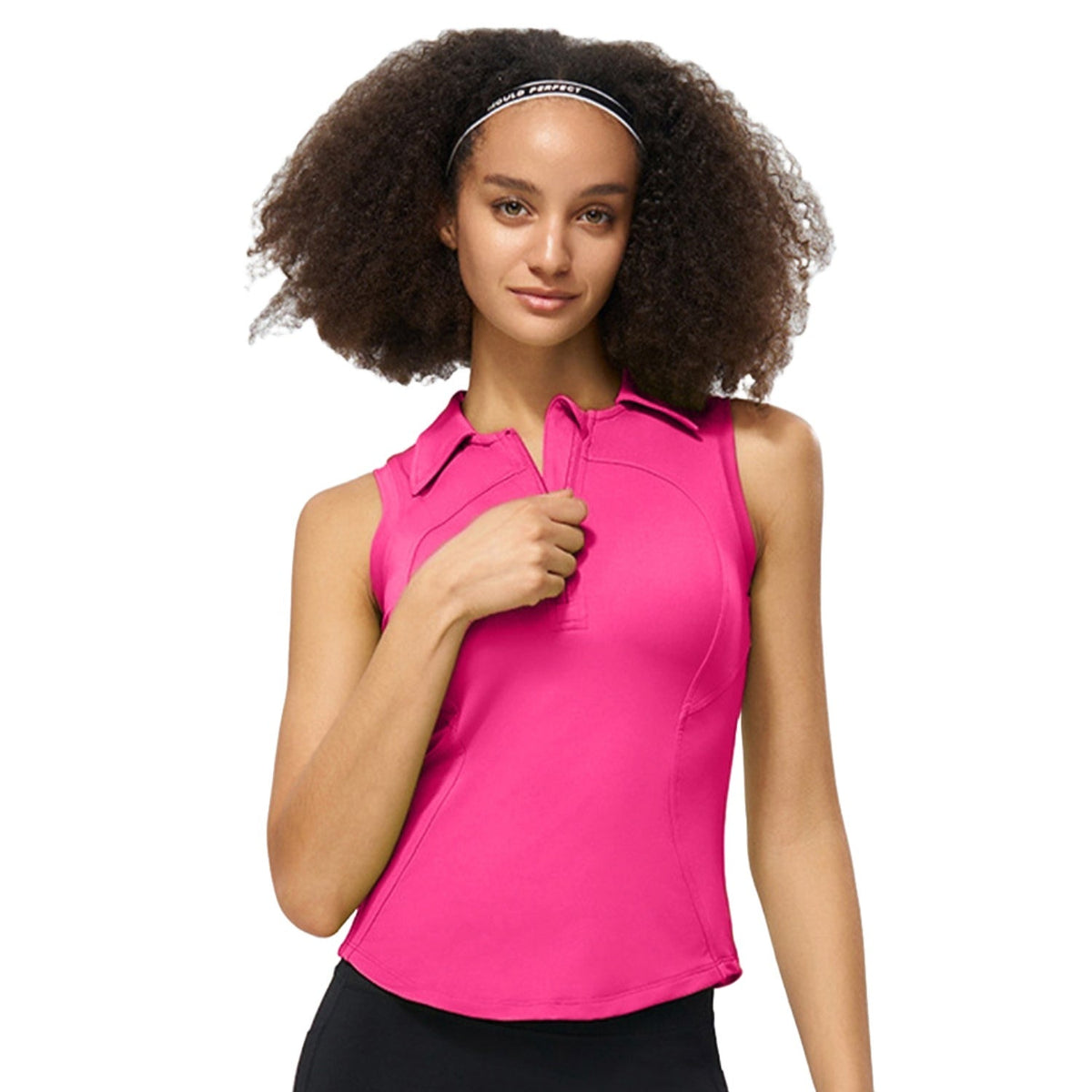 Polo Collar Sports Tank Top - FCX