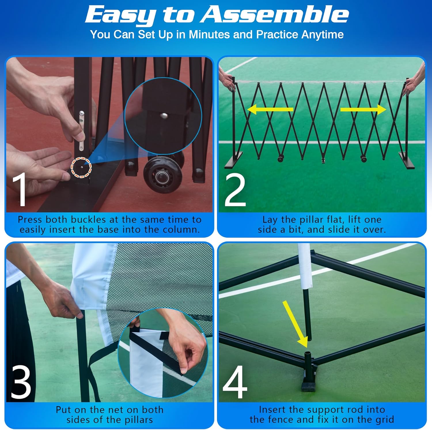 Retractable Pickleball Net - FCX
