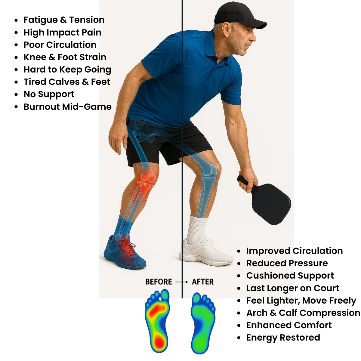 FCX Pickleball Crew Socks